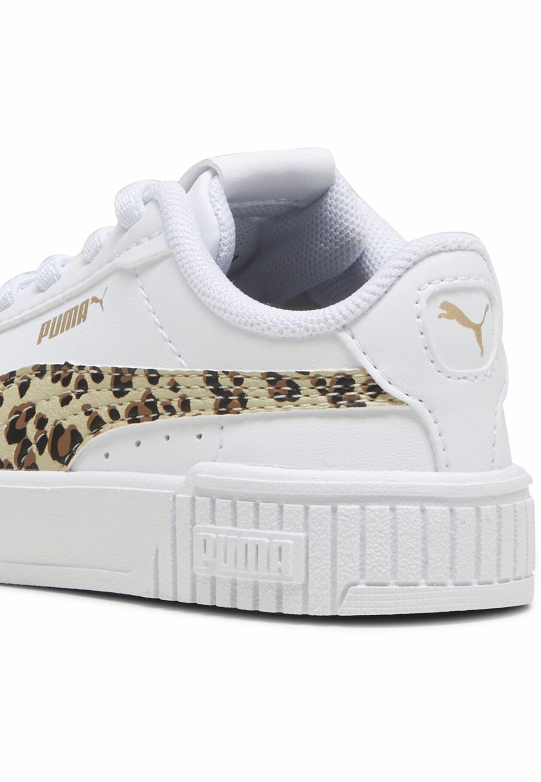 PUMA Carina 2.0 Animal Update sneakers voor peuters PUMA White Putty Gold Beige