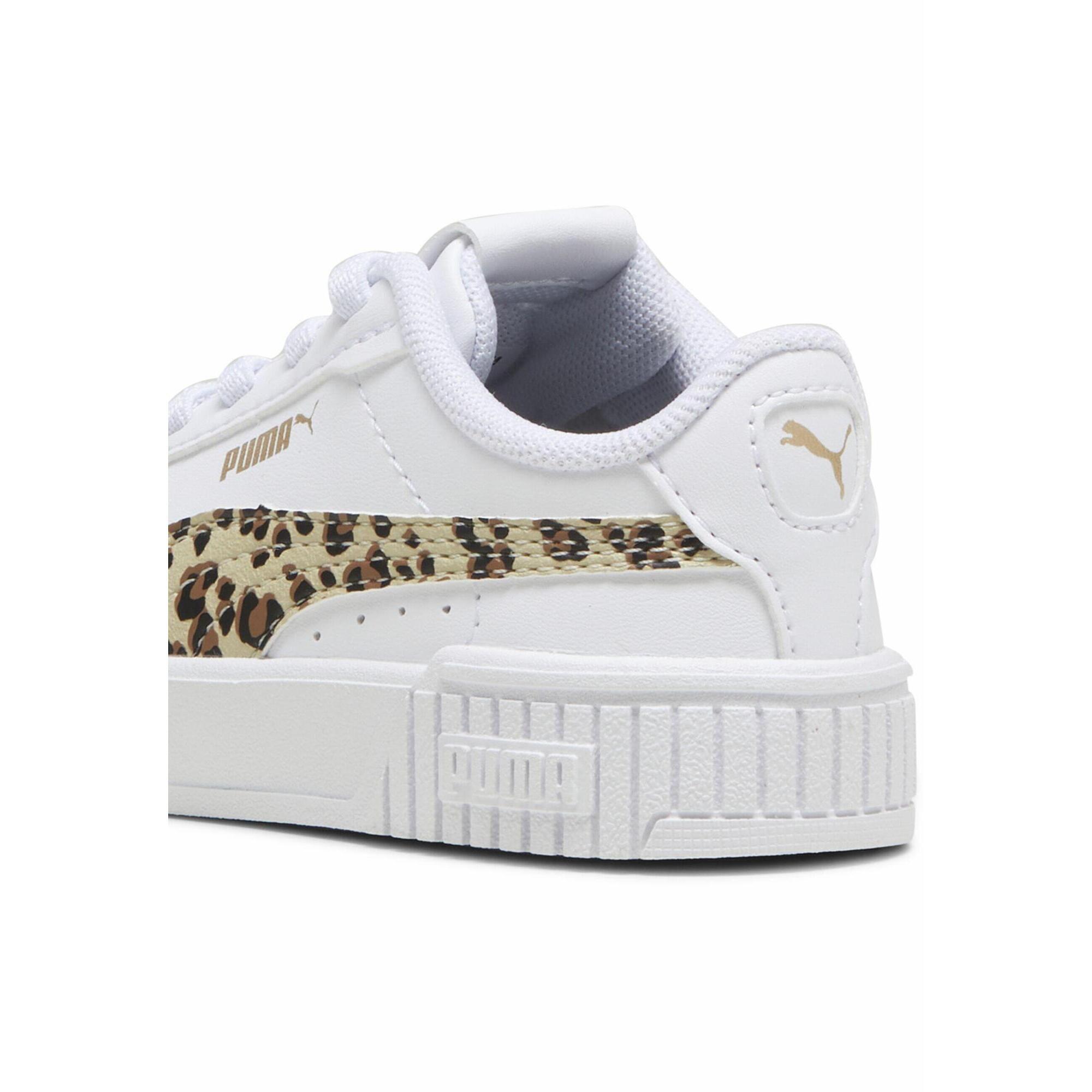 Sneakersy dla małych dzieci Carina 2.0 Animal Update PUMA White Putty Gold Beige