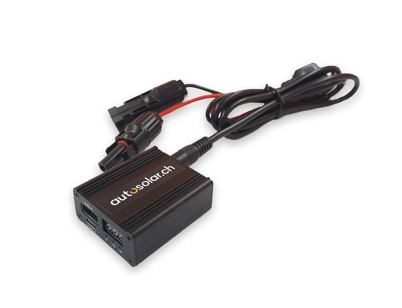 AutoSolar 135 Watt Solarkoffer flexibel (6 x 22.5 Watt) inkl. AutoSolar DC-Wandl 7/7
