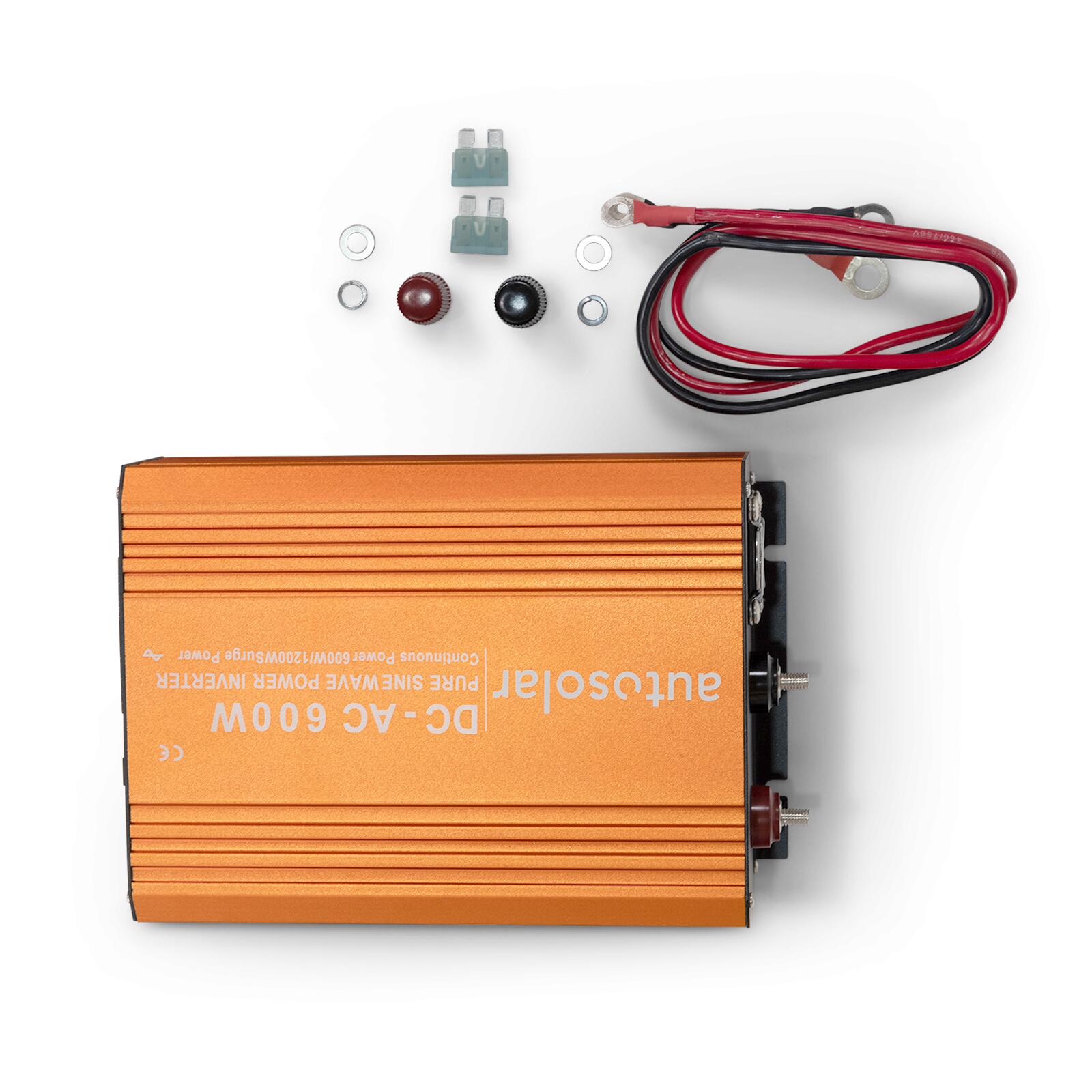 600 Watt 12V Wechselrichter - reiner Sinus - 12V zu 230V - Inverter 2/5