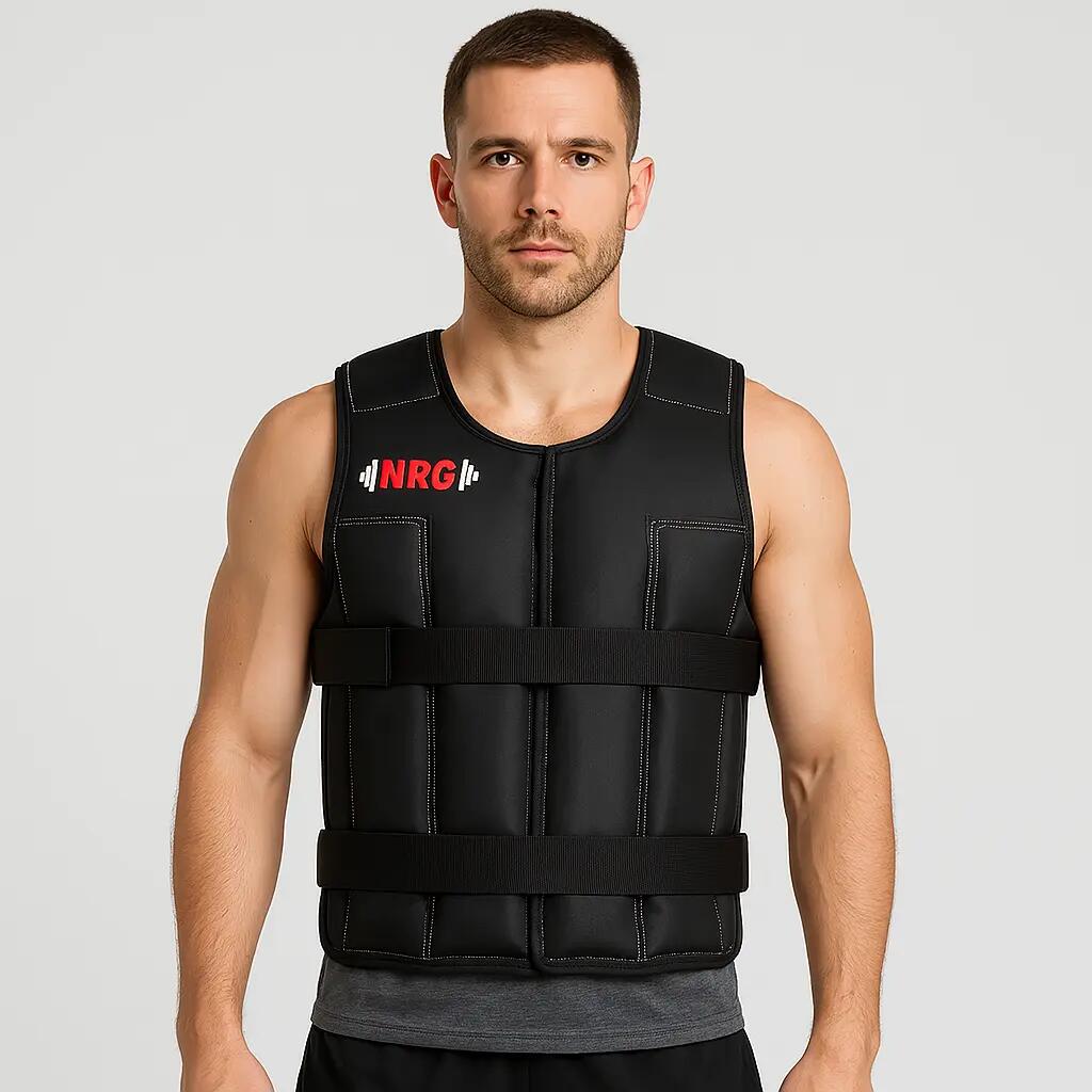 Nrg Wellness - Gilet Lesté 18 Kg - Ajustable - Gilet Lesté - Noir|rouge - No Size - Decathlon