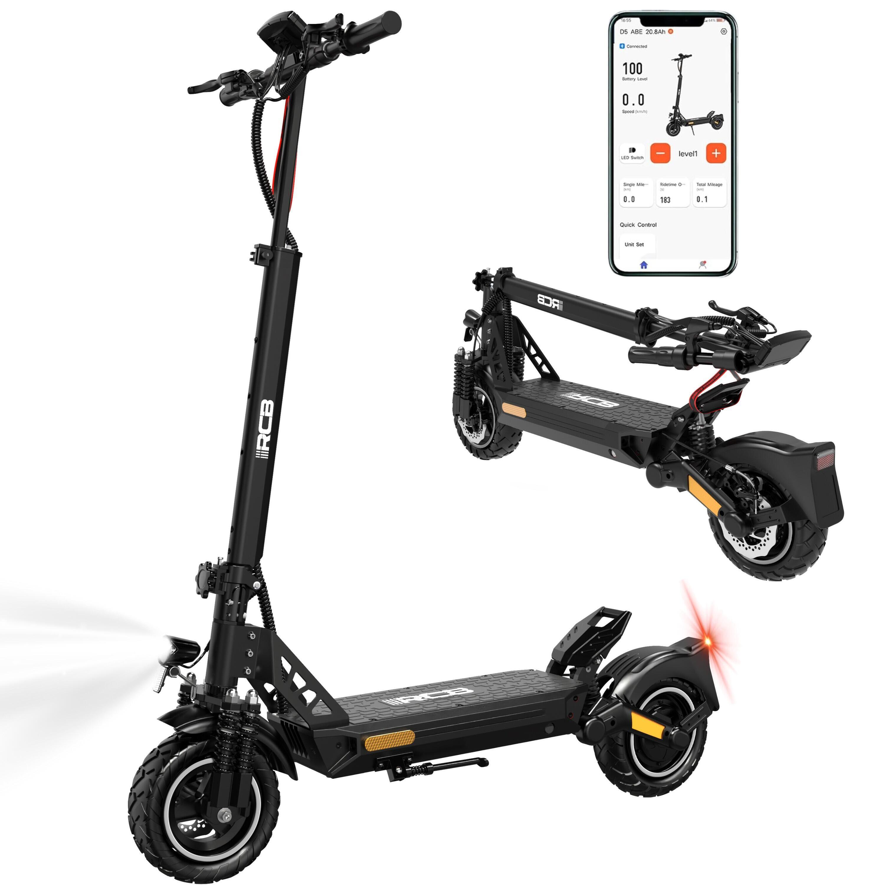 RCB E-Scooter mit Straßenzulassung (ABE) 90-100KM RCB-D5 20.8Ah