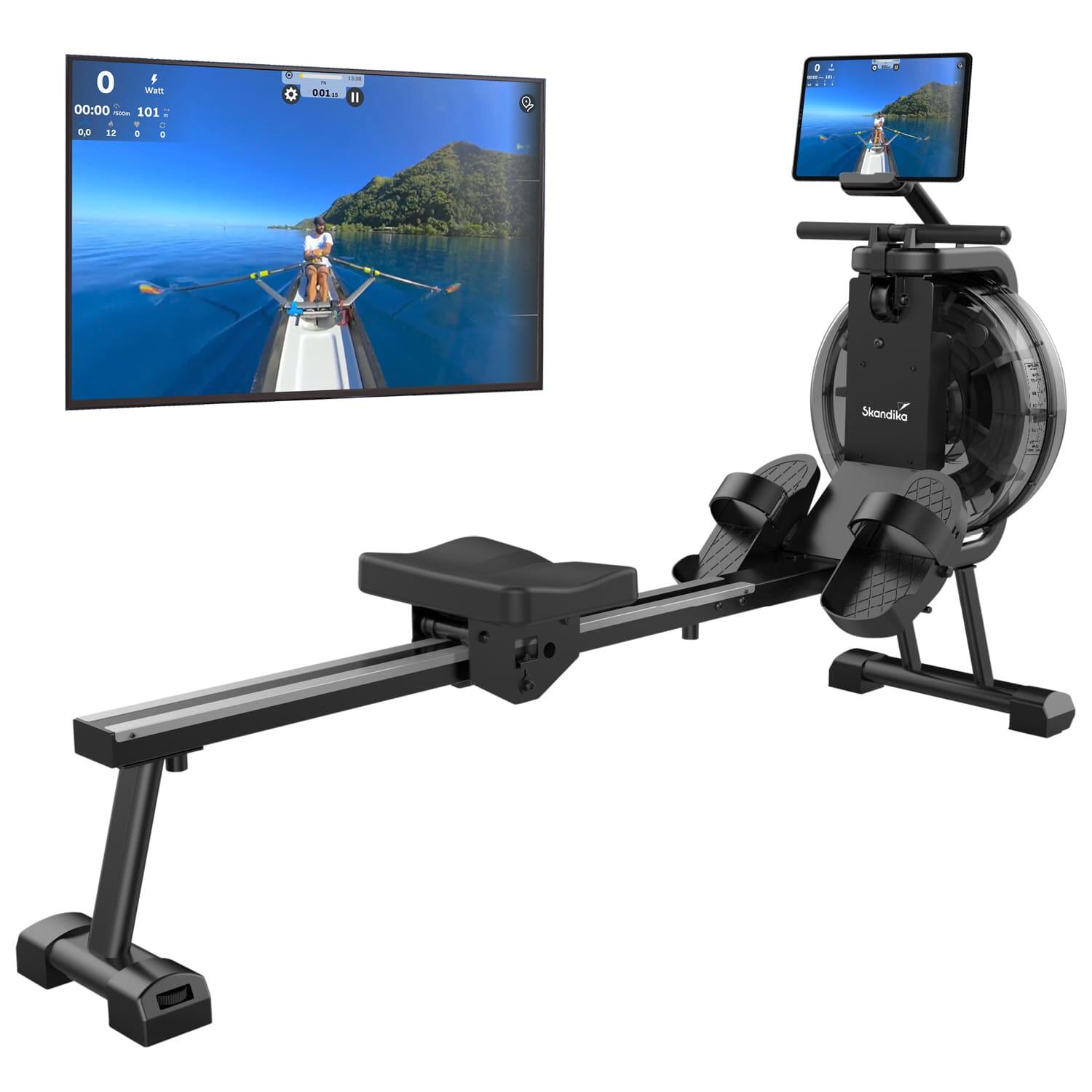 Skandika - Rameur À Eau Mora - Connecté - Bluetooth - Kinomap - Rameur - Noir - Taille Unique - Decathlon