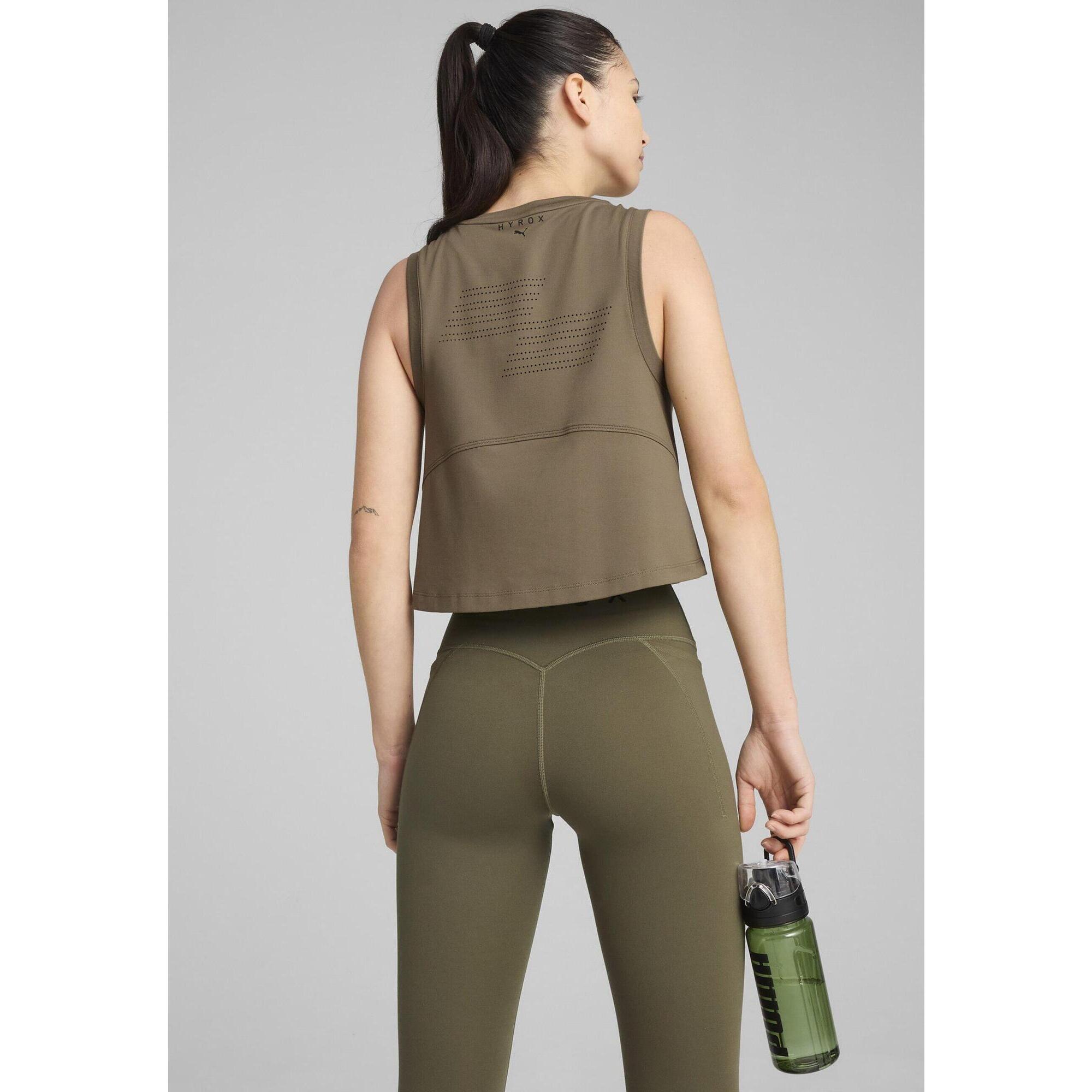 Damski top bez rękawów PUMA x HYROX CLOUDSPUN PUMA Loden Green