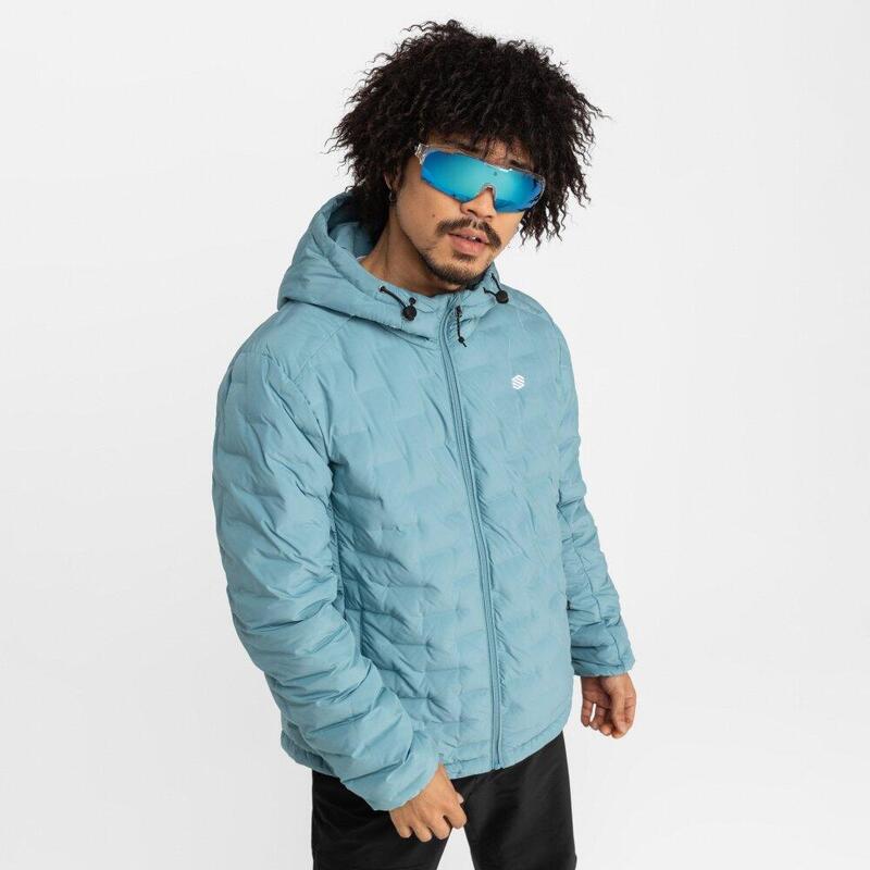 Veste randonnée isolante légère homme Mineral Bleu