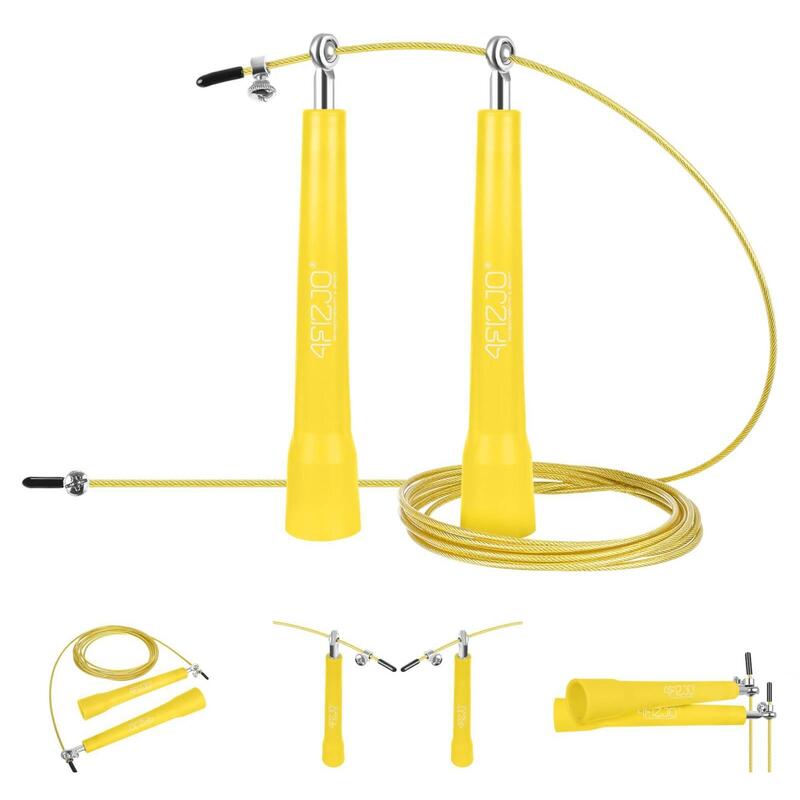 Skakanka STANDARD+ z metalowymi łożyskami 4FIZJO 300 cm