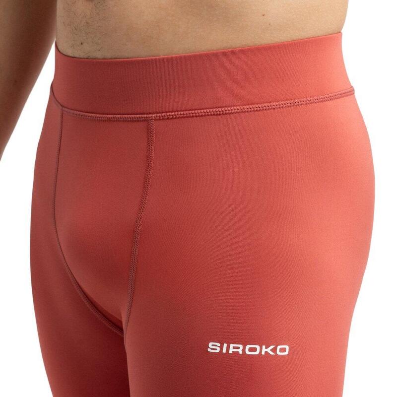 Pantaloni pentru bărbați cu strat de bază pentru termice Cornice Roșu