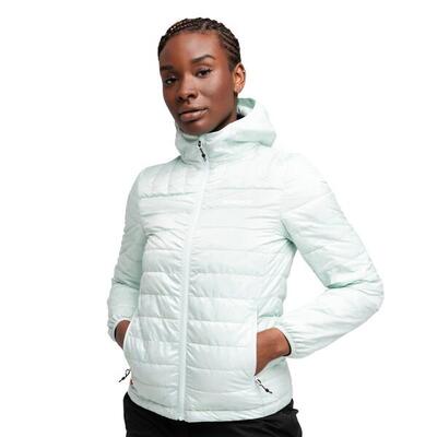 Damen Wandern ultraleichte, isolierte wanderjacke Haven Weiß