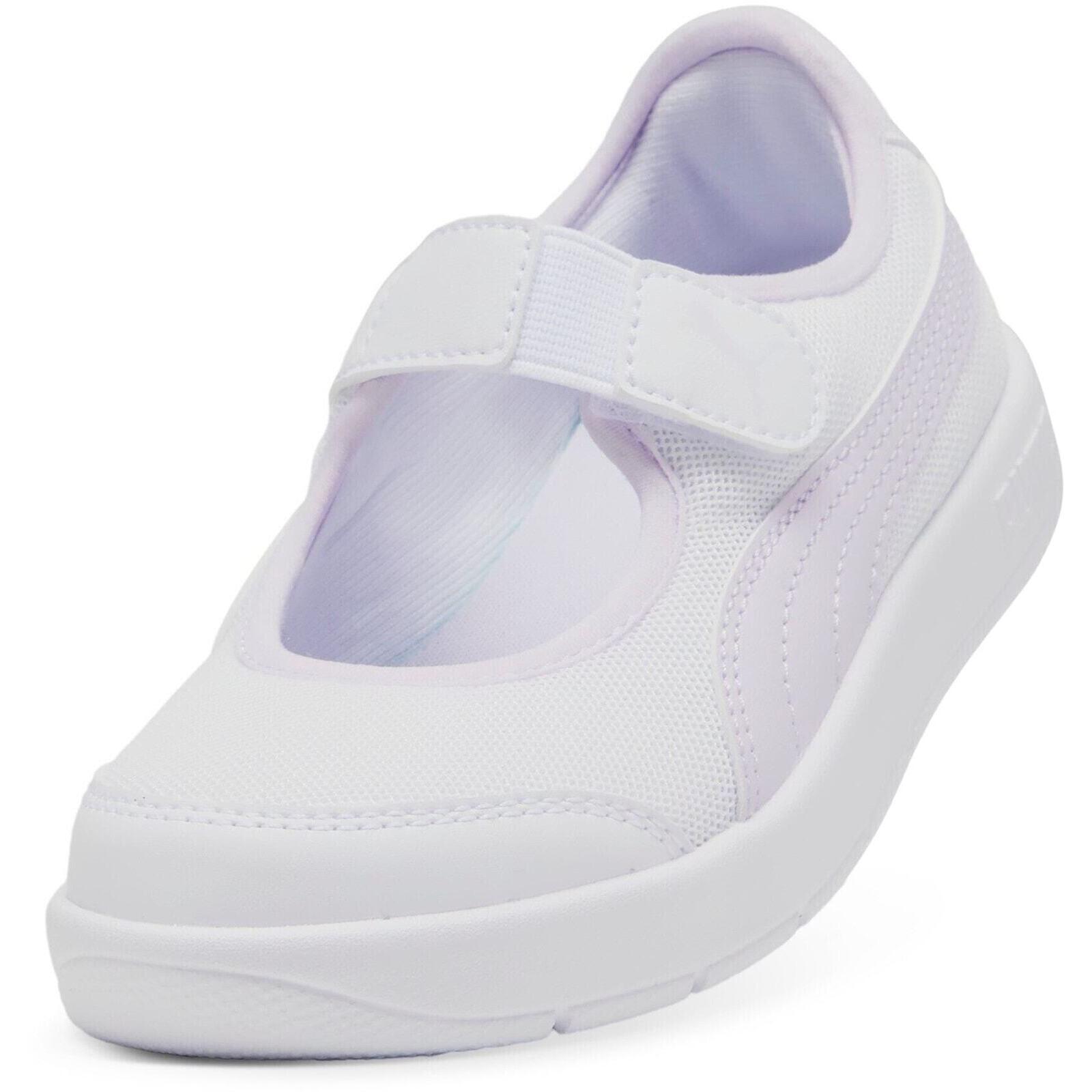 Baskets Puma Courtflex V3, Blanc, Enfants 5/7