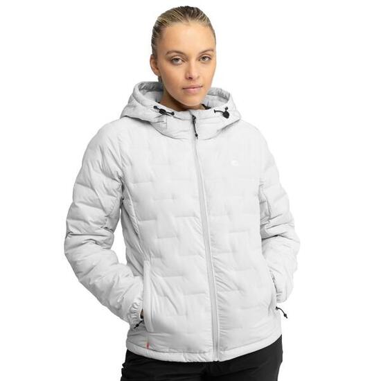 Damen Wandern leichte, isolierte wanderjacke für Bivy Grau