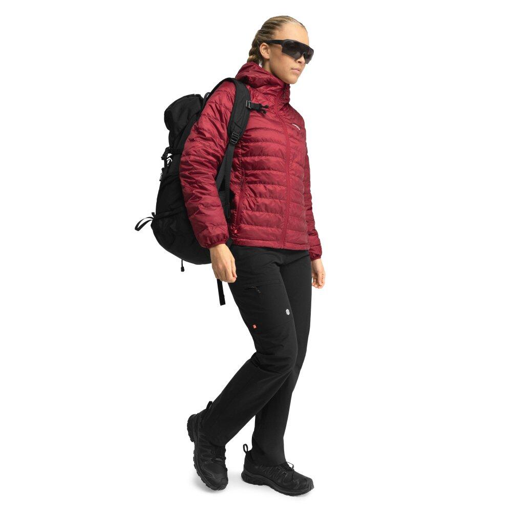 Damen Wandern ultraleichte, isolierte wanderjacke Pursuit Rot 3/7