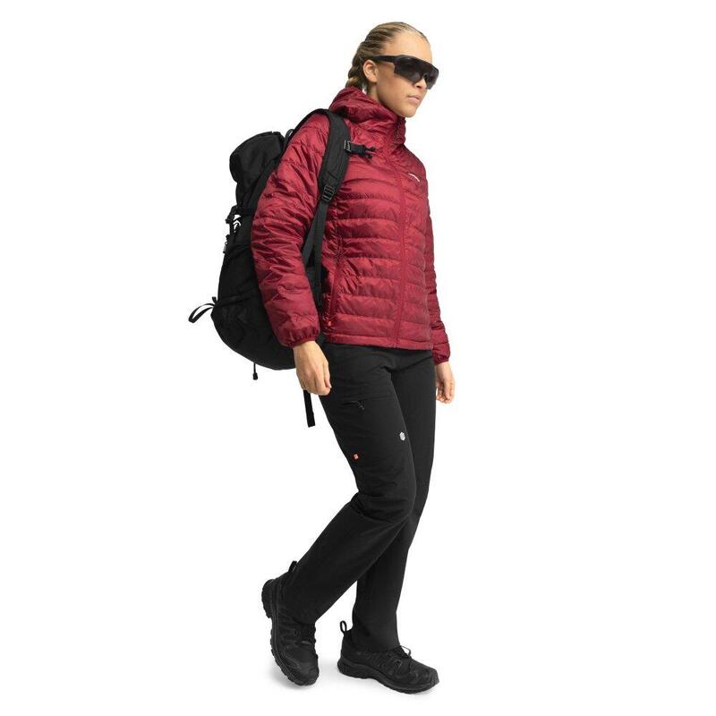 Veste randonnée isolante ultralégère femme Pursuit Rouge