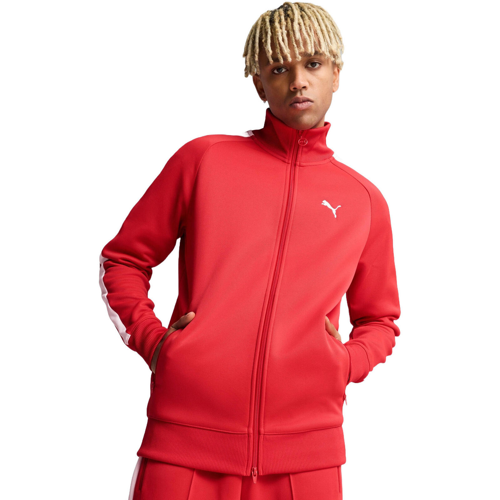 Puma - Veste Puma T7 Always On Track Jacket, Rouge, Hommes - Gilet Manches Longues - Rouge - 34 2xs - Decathlon