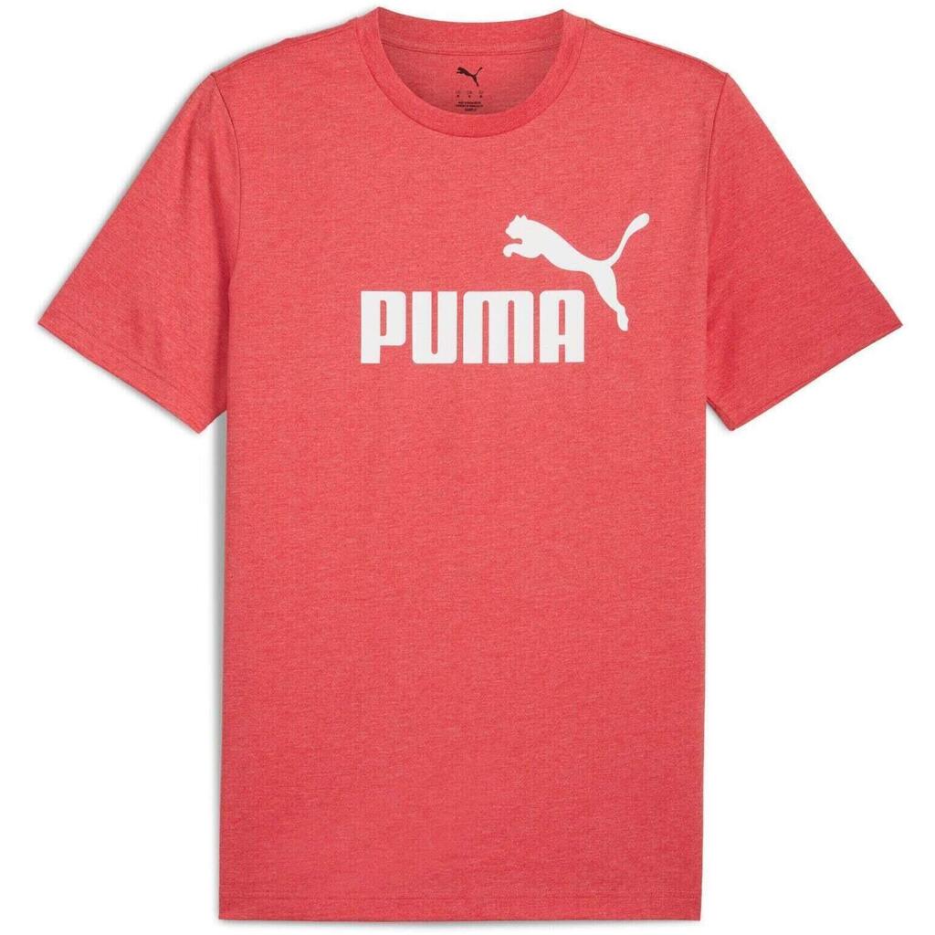 тениска Puma Ess No. 1 Logo Heather Tee, червен, Мъже