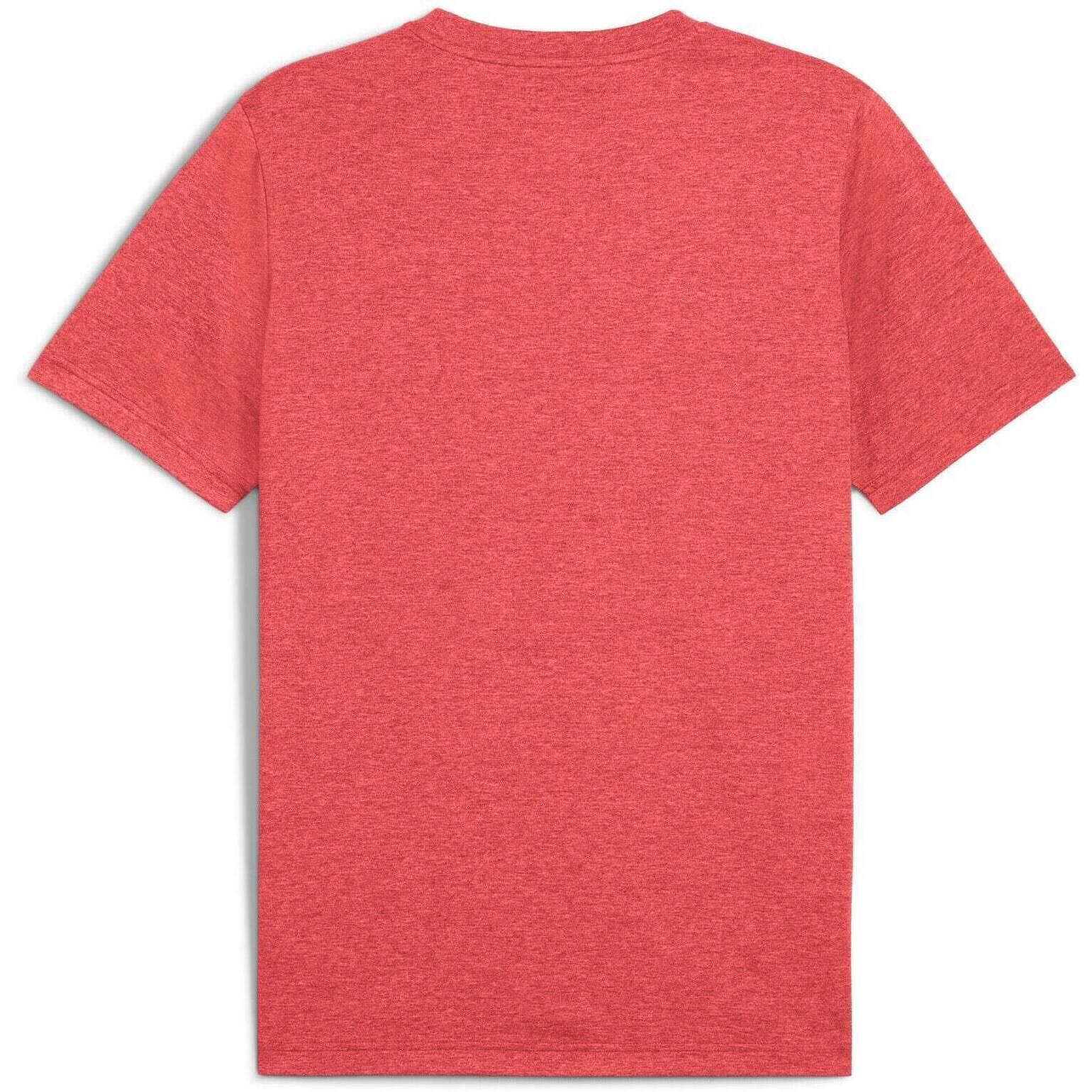 T-shirt Puma Ess No. 1 Logo Heather Tee, Rouge, Hommes 2/2