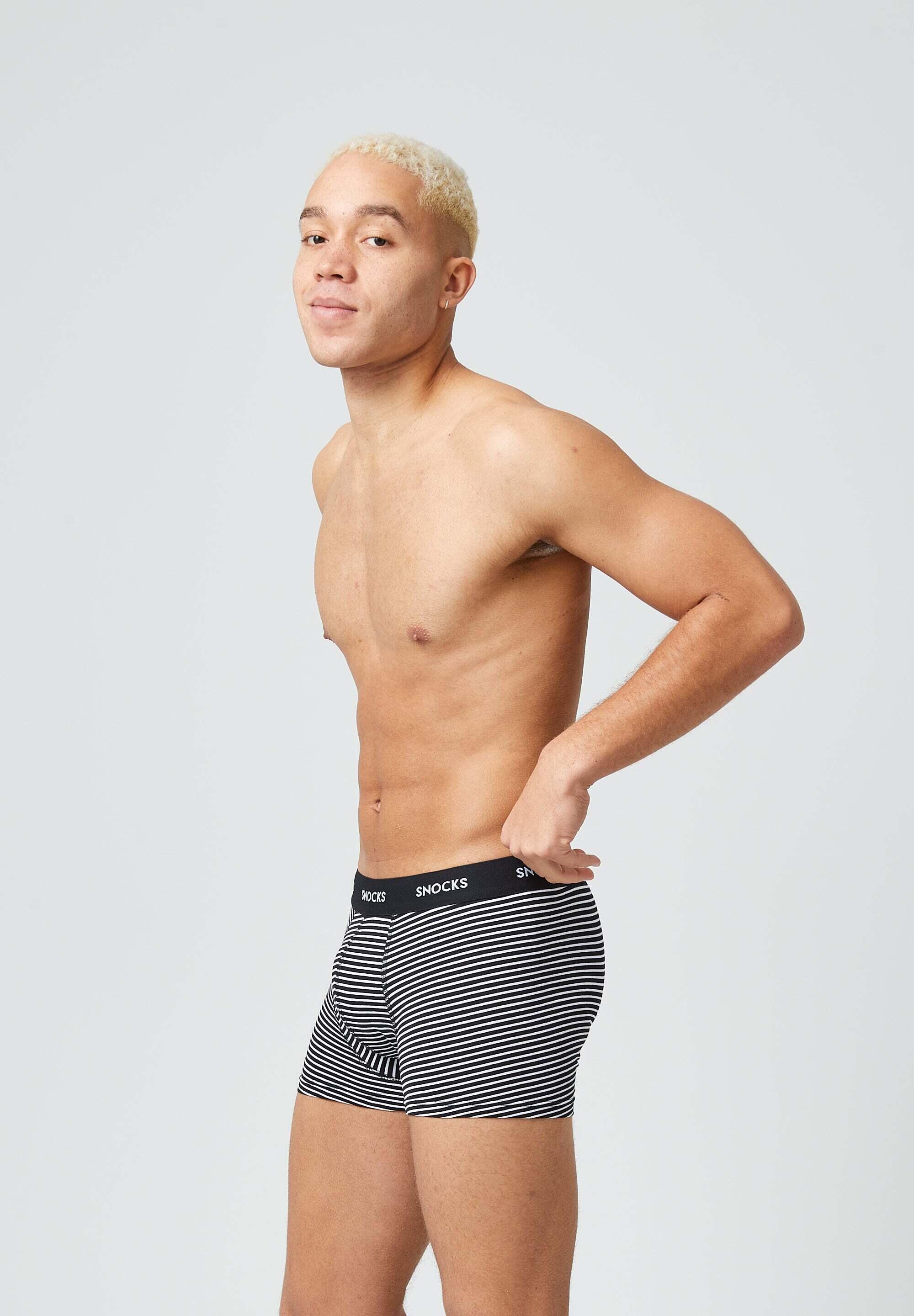 BOXERSHORTS MIT FARBIGEM BUND AUS BIO-BAUMWOLLE 4/7