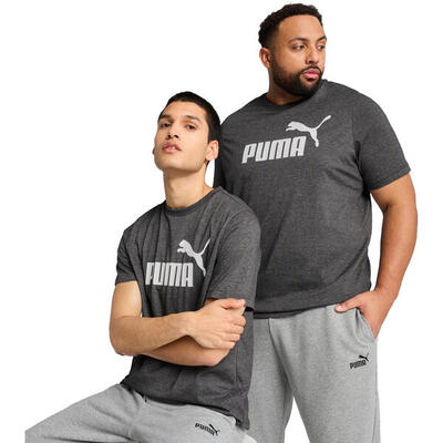 T-shirt puma ess no. 1 logo heather tee, grijs, mannen