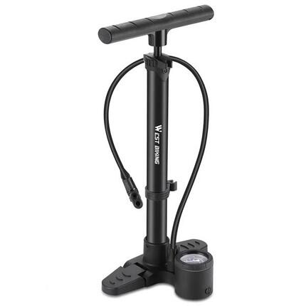 Draagbare 230PSI verticale fietspomp met opvouwbare basis voor fietsen