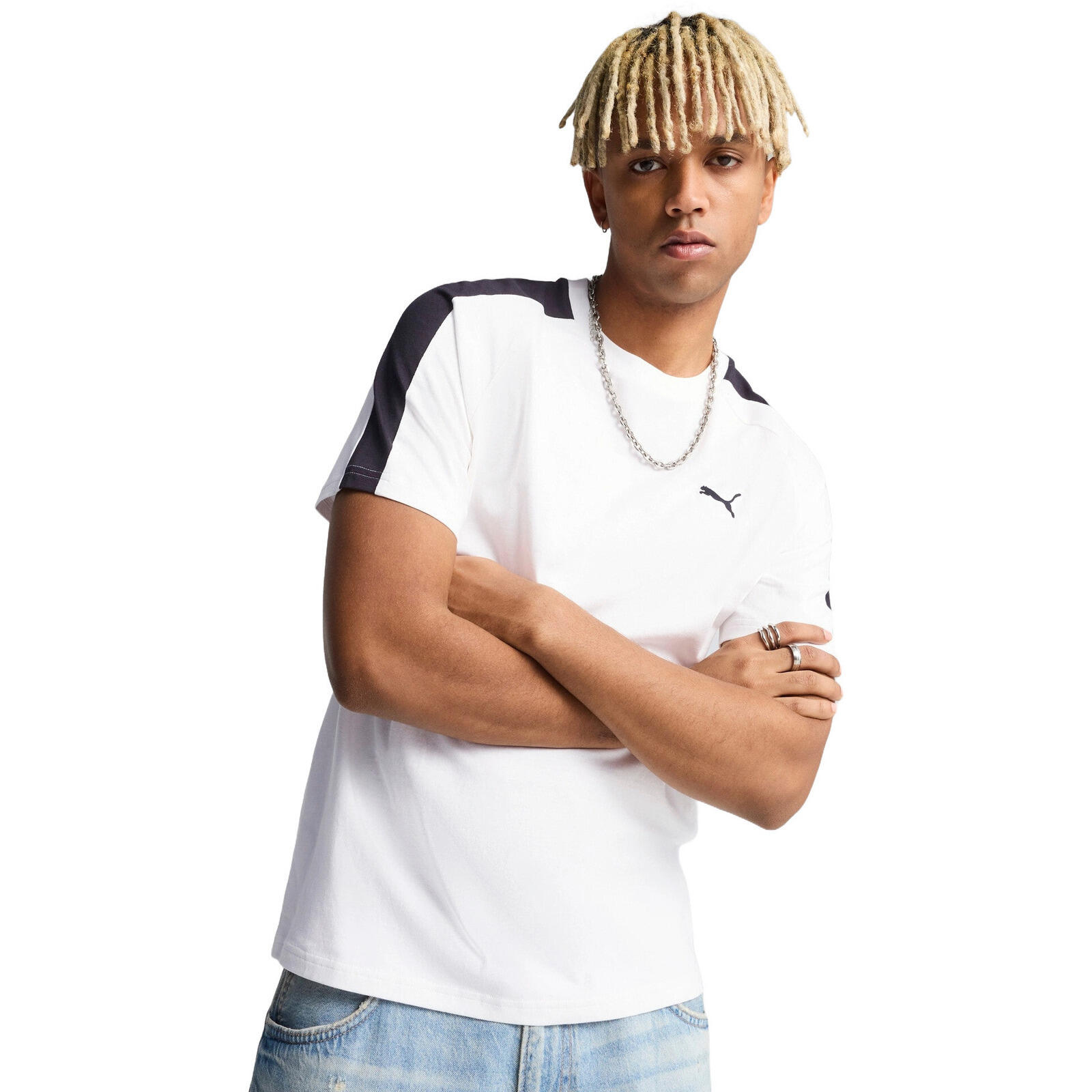 Puma - T-shirt Puma T7 Tee, Blanc, Hommes - T-shirt Manches Courtes - Blanc - 48 Xl - Decathlon