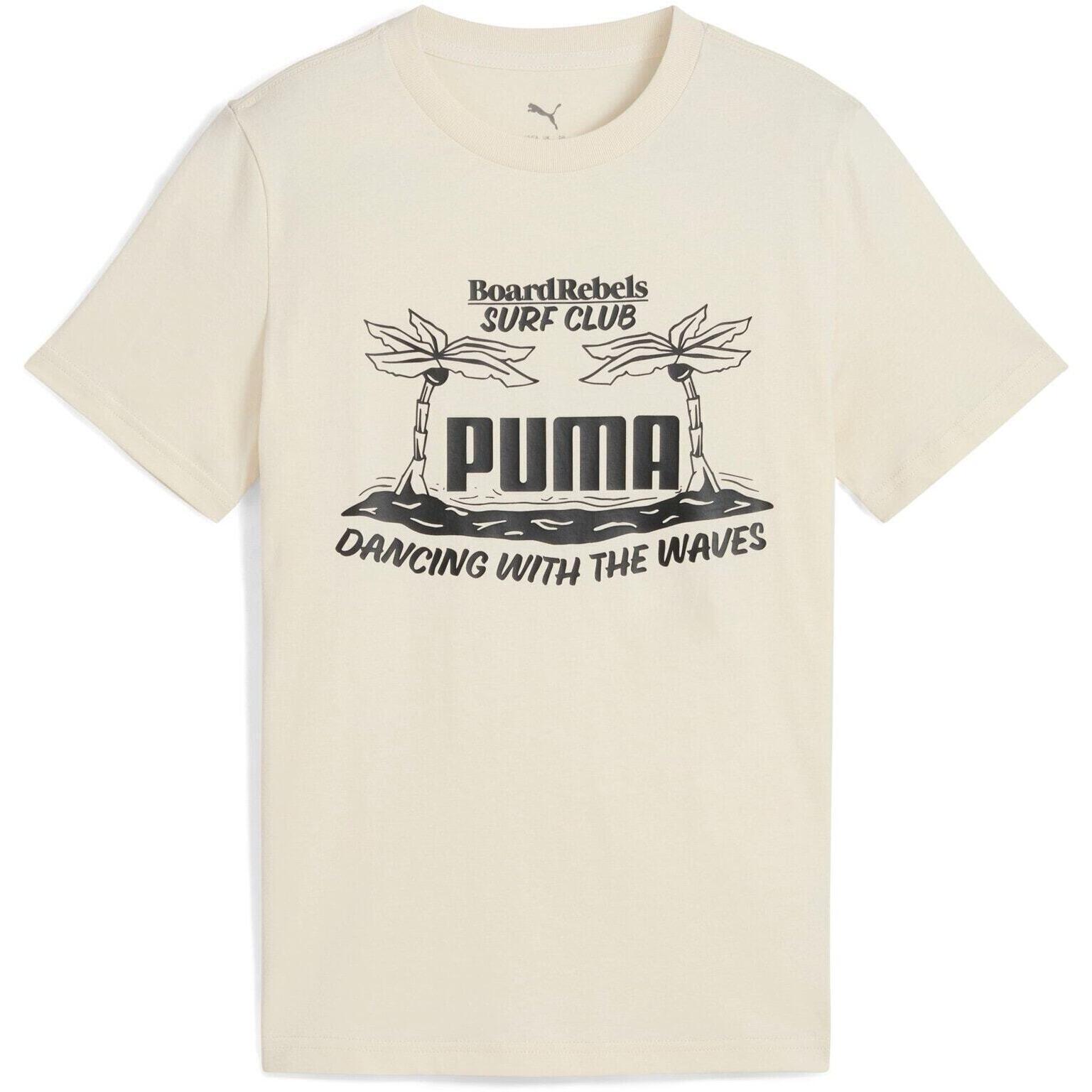 T-shirt Puma Mid90s Graphic Tee Iii B, Beige, Enfants 5/5