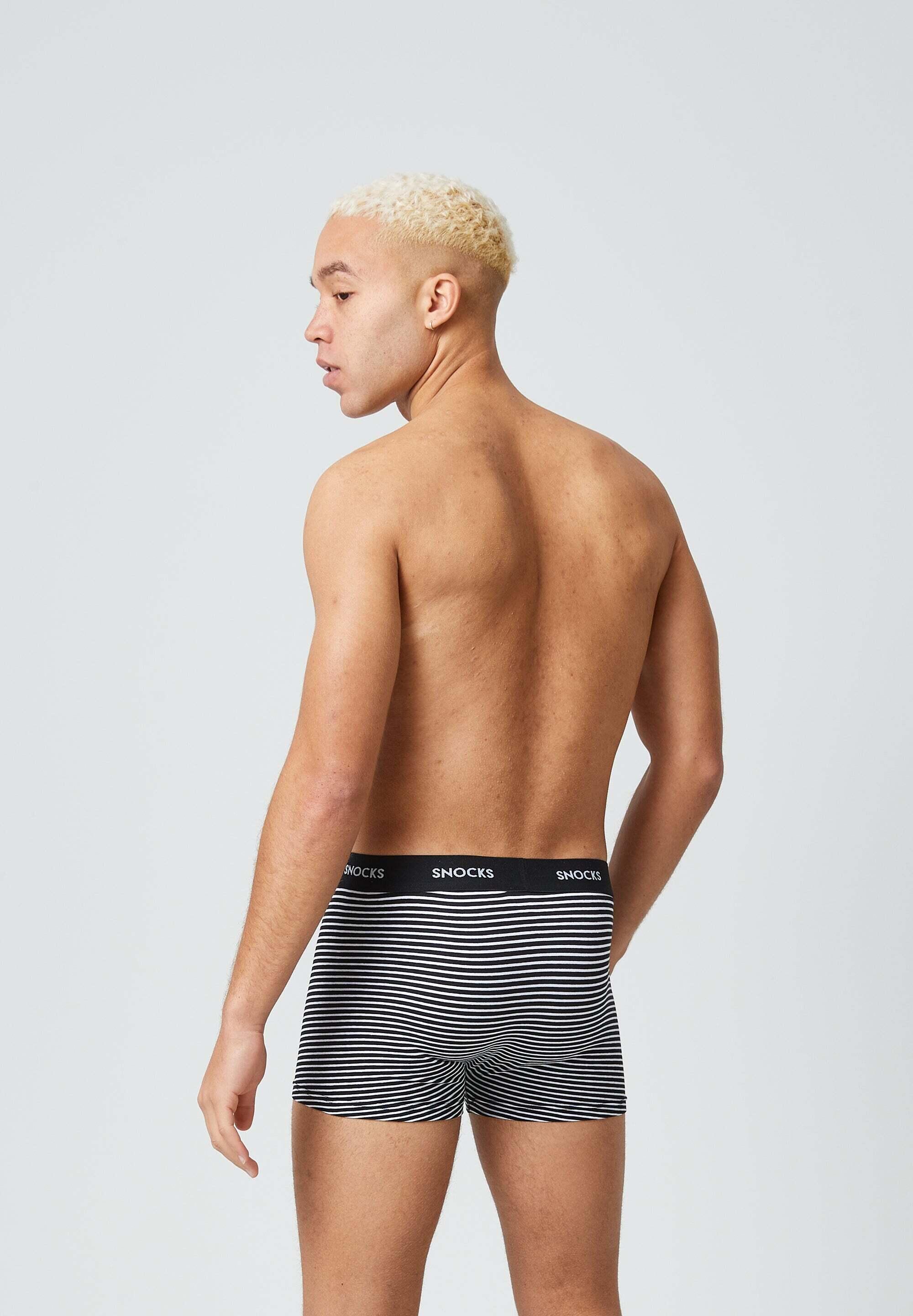 BOXERSHORTS MIT FARBIGEM BUND AUS BIO-BAUMWOLLE 5/7