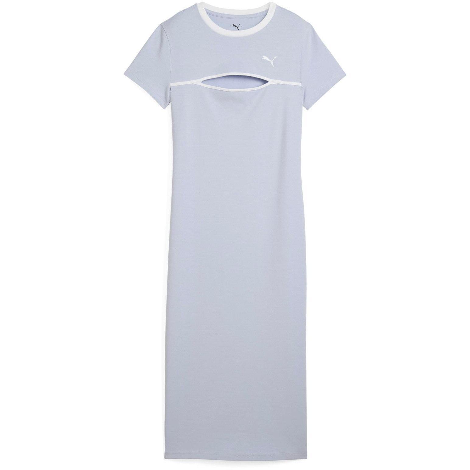 Robe Puma Wardrobe Ess Midi Cut-out Dress, Bleu, Femmes 4/5