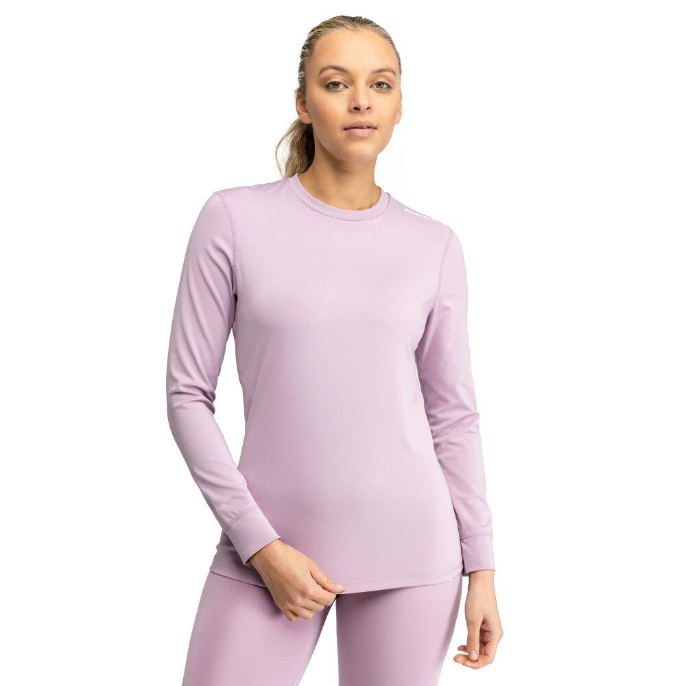 Camisola interior térmica de caminhada para mulher spur rosa