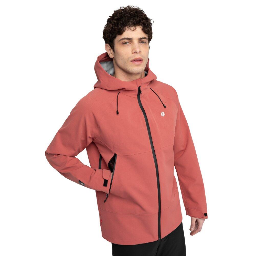 Men Hiking ’s hardshell jacket Simien Red