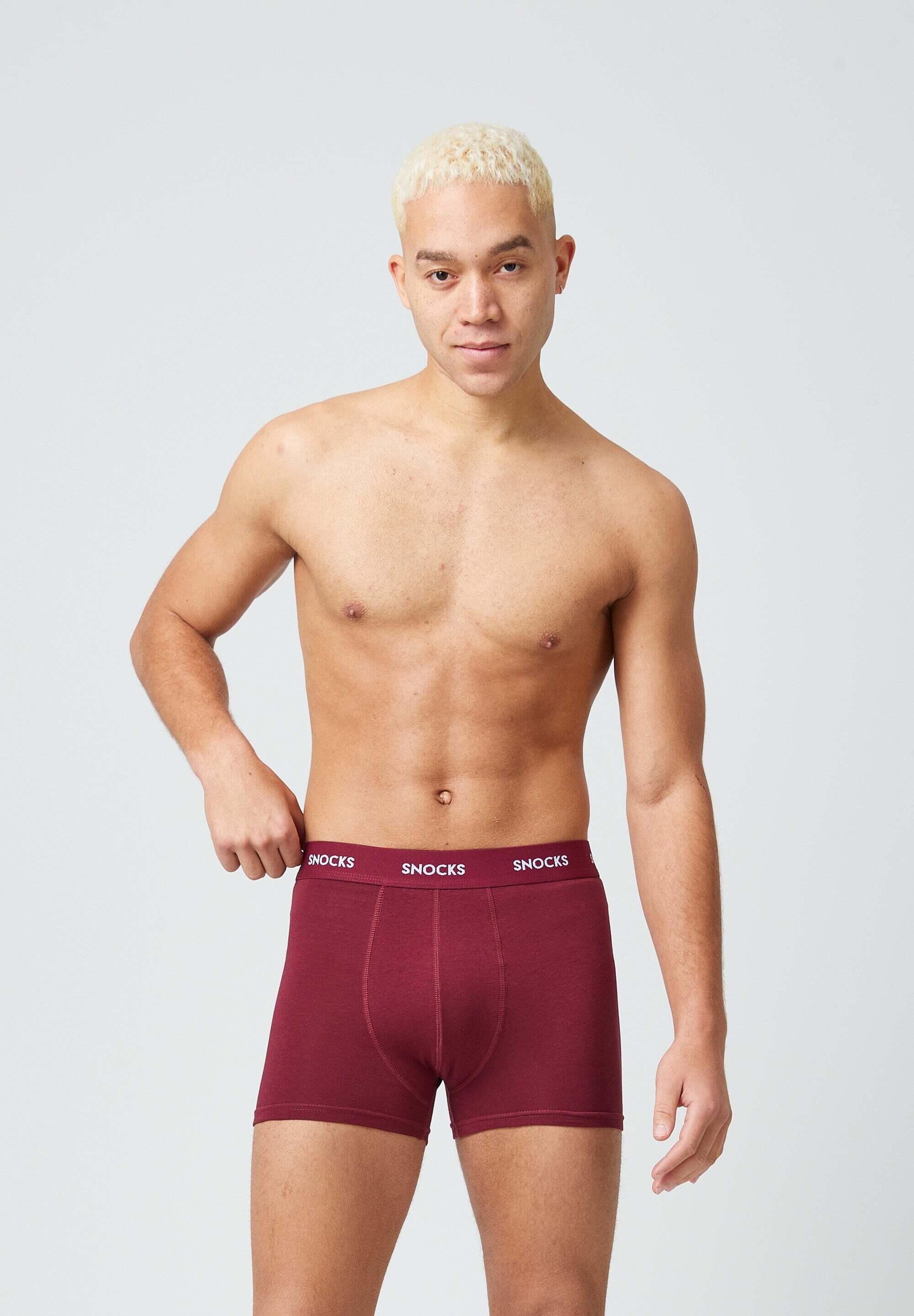 BOXERSHORTS MIT FARBIGEM BUND AUS BIO-BAUMWOLLE 4/7