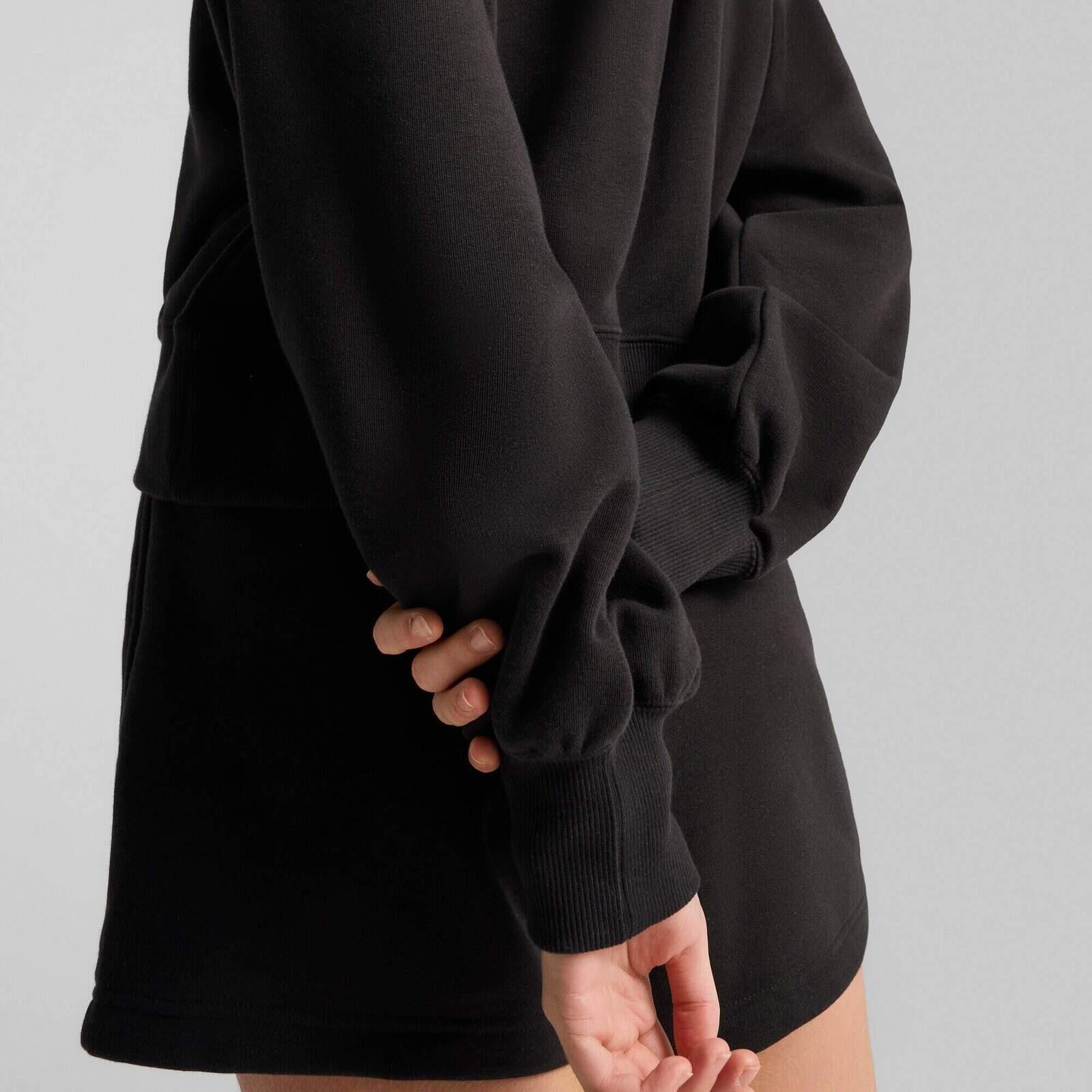 Capot Puma Wardrobe Ess Relaxed Cropped Hoodie Tr, Noir, Femmes 5/5