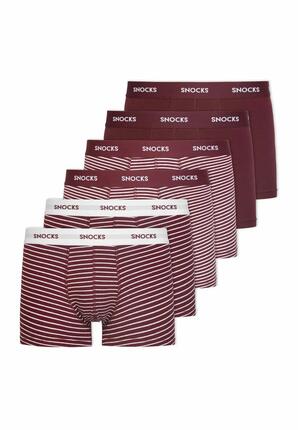 BOXERSHORTS MIT FARBIGEM BUND AUS BIO-BAUMWOLLE