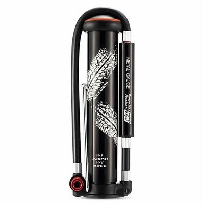 220psi handmatige fietspomp met verborgen manometer