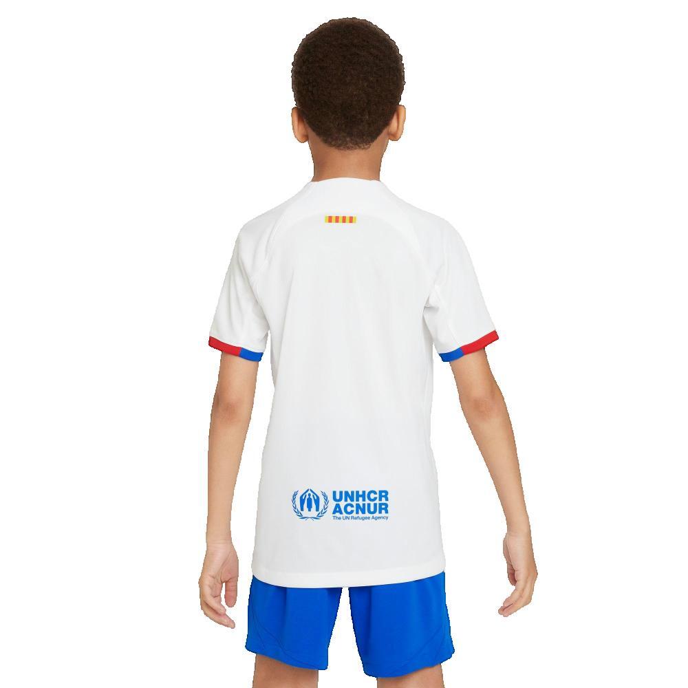 Camiseta Niño Nike Fc Barcelona Trikot Away Blanco 2/3