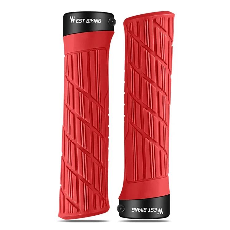 WEST BIKING Impugnature per manubrio bici antiscivolo - Rosso