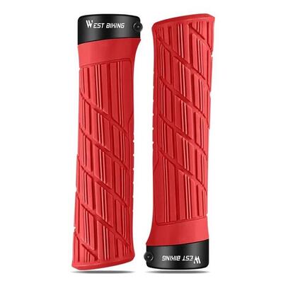 Anti-slip fietsstuurhandvatten - rood