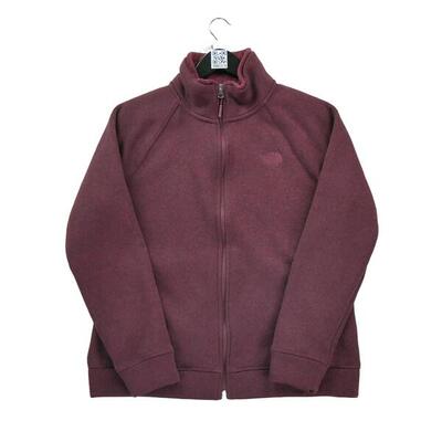 Tweedehands - dames tnf bordeaux fleece jas - als nieuw