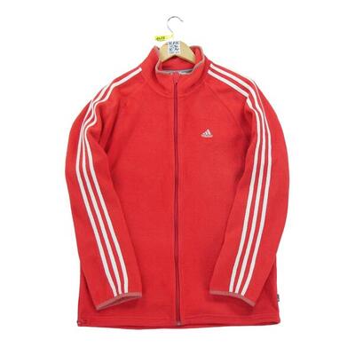Tweedehands - heren vintage y2k rode fleece jas - goede staat