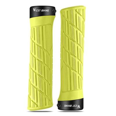 Anti-slip fietsstuurhandvatten - geel