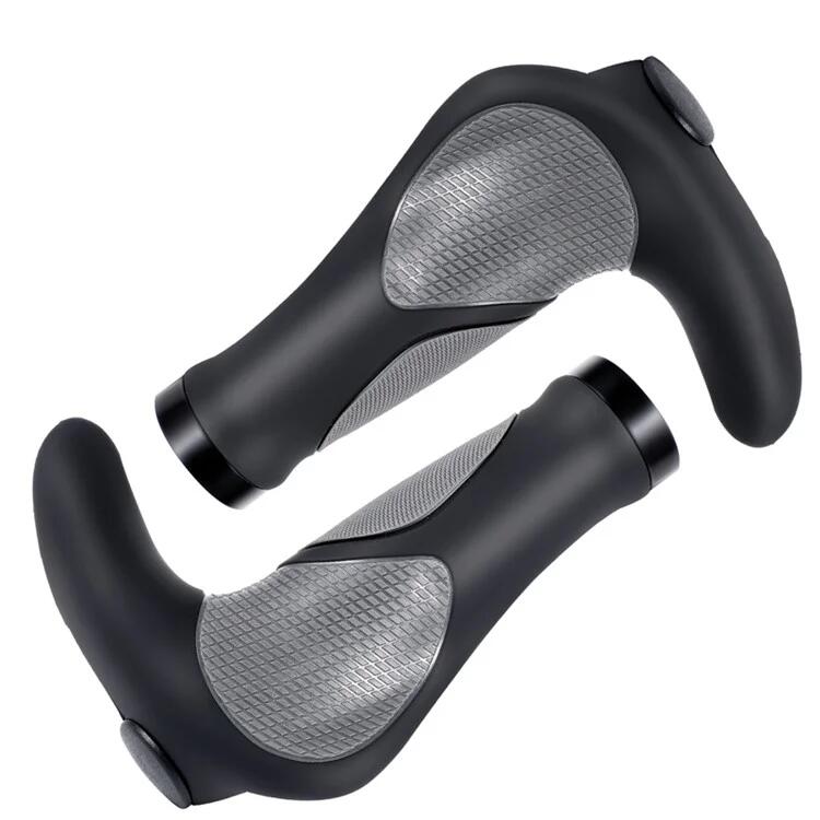 Rutschfeste und stoßdämpfende Lenkergriffe in Hornform 2/7