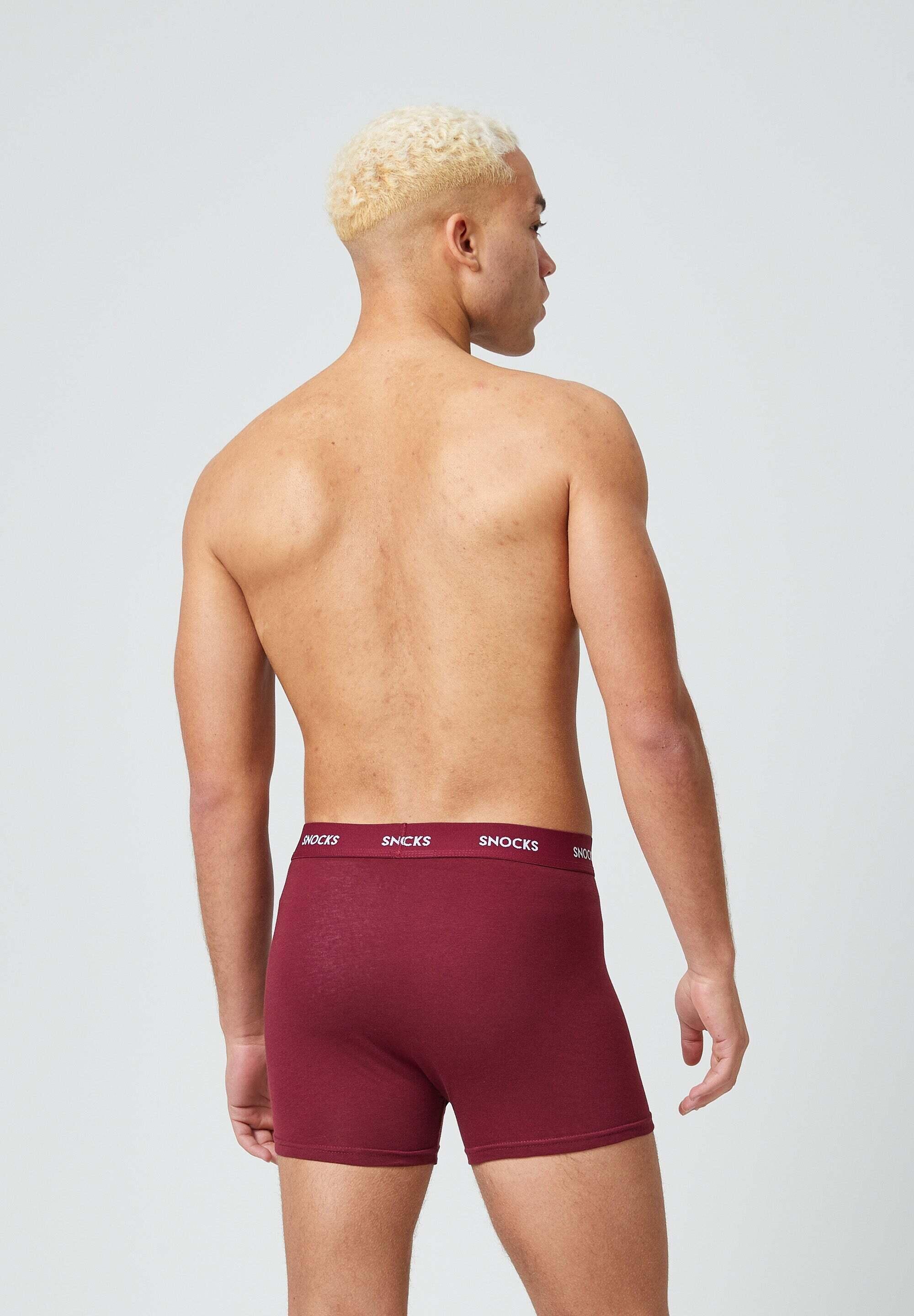 BOXERSHORTS MIT FARBIGEM BUND AUS BIO-BAUMWOLLE 5/7