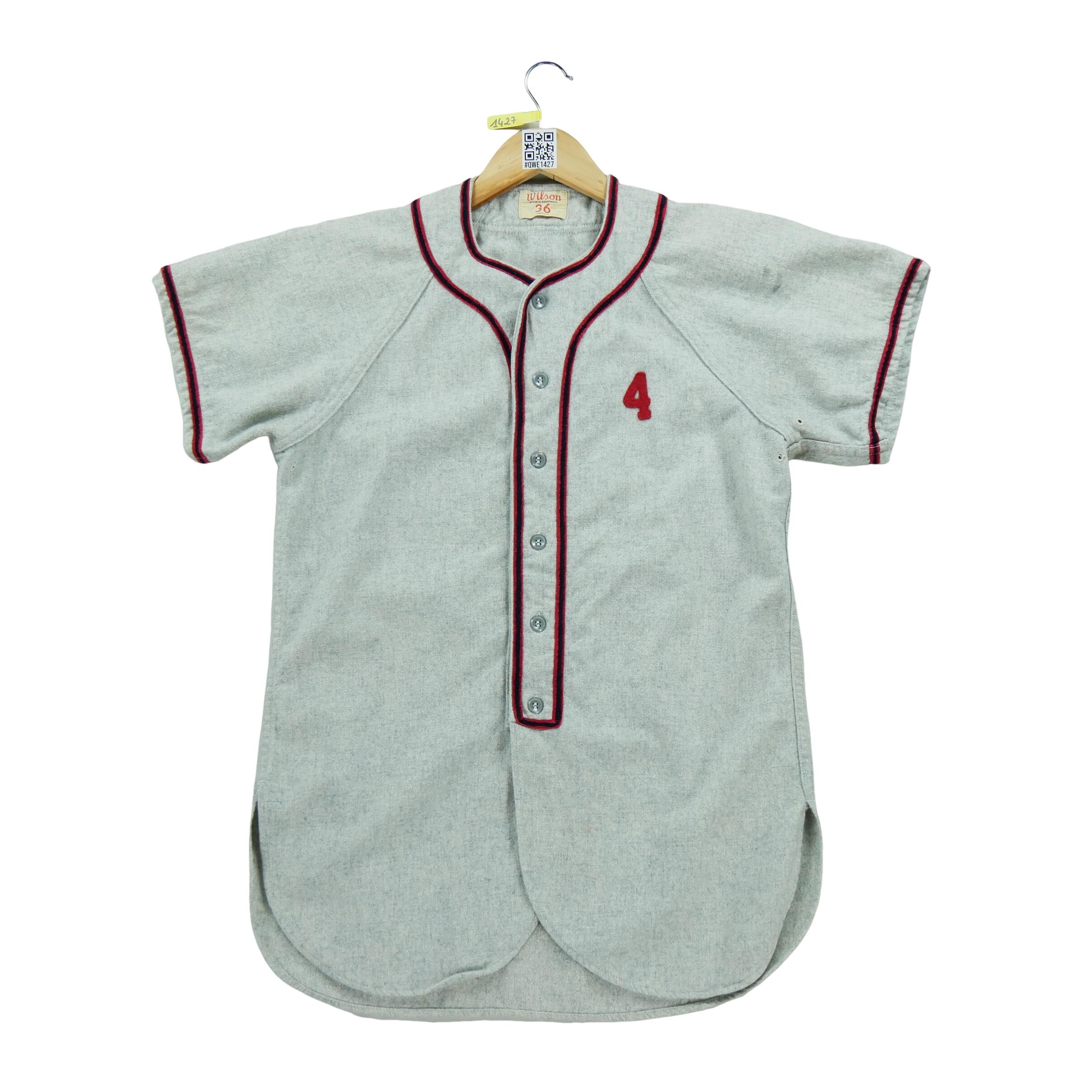 WILSON Reconditionné - Maillot Femme Vintage 50s-60s Y2K Gris - Bon État