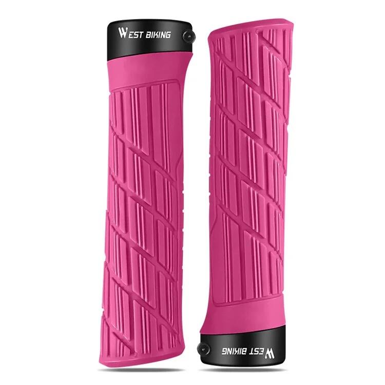WEST BIKING Impugnature per manubrio bici antiscivolo - Rosa