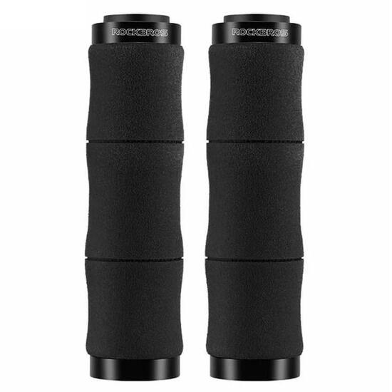 Poignées de Guidon en Bambou avec Bouchon Anti-Poussière, Mousse EVA