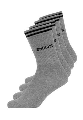 HOHE SPORTSOCKEN MIT STREIFEN AUS BIO-BAUMWOLLE