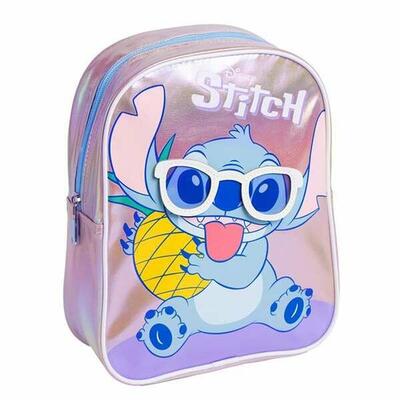 Mochila Escolar Stitch Lila