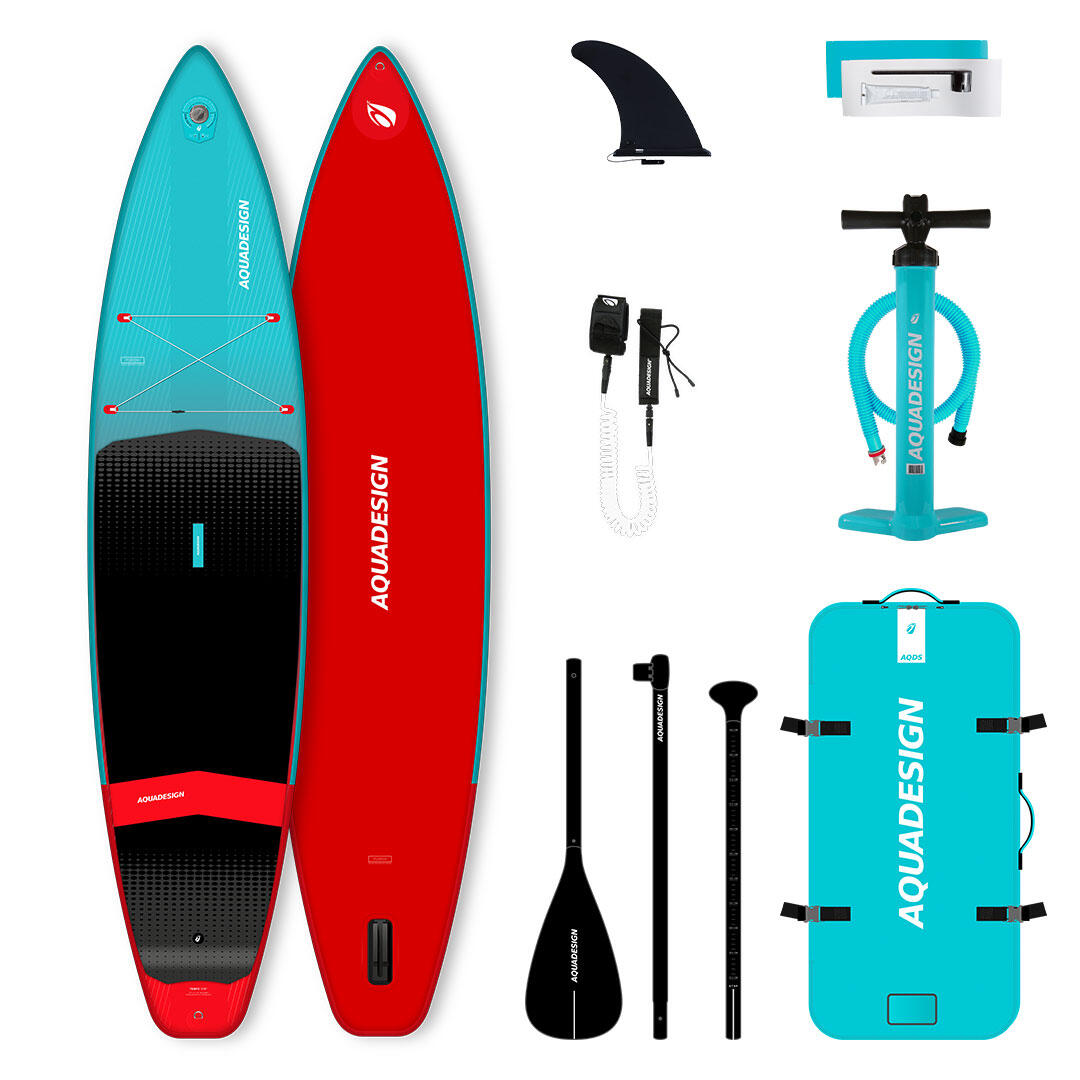 AQUADESIGN Aufblasbares Stand Up Paddle Pack Tempo Fusion (11'6 x 31 x 6")