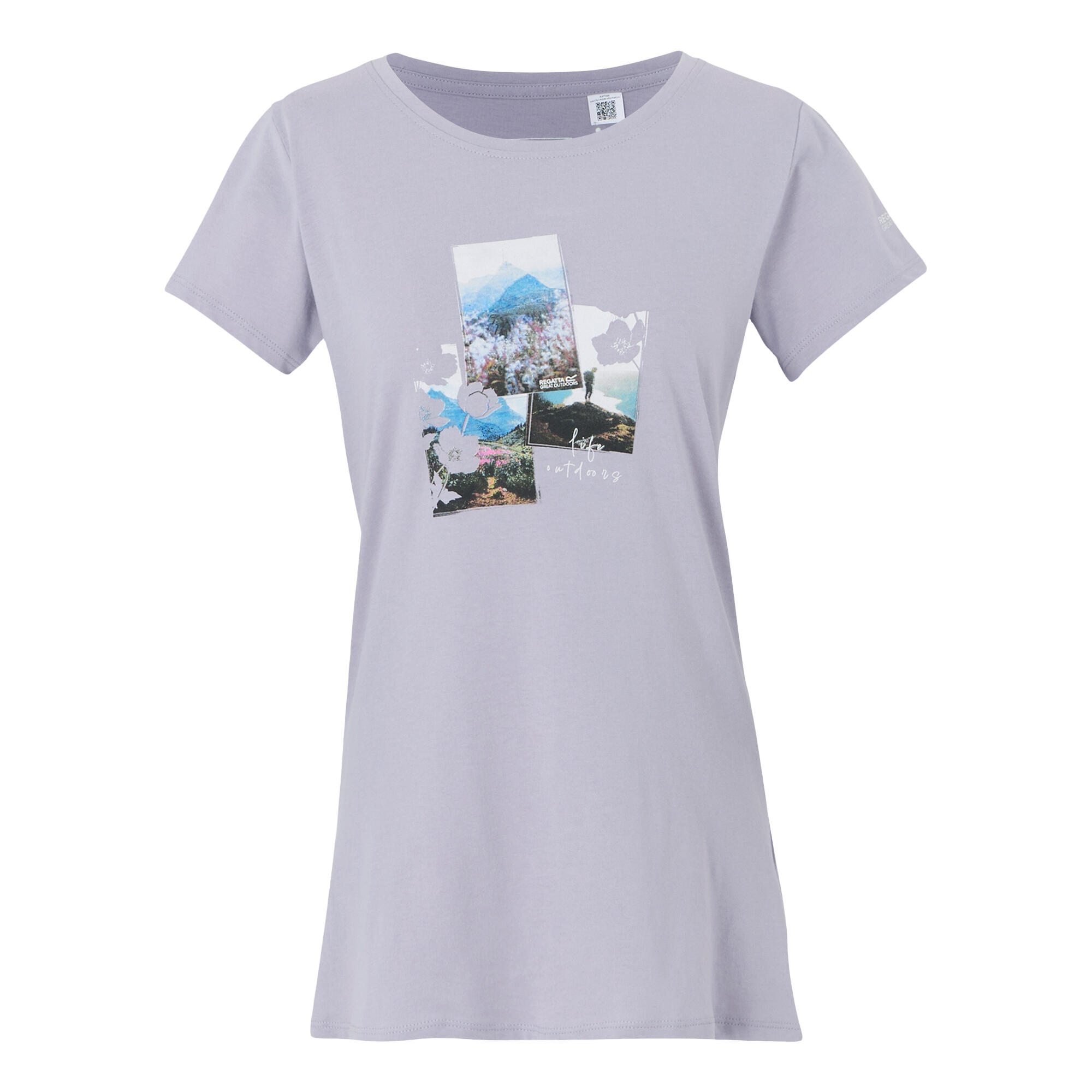 REGATTA Womens/Ladies Breezed V Graphic Print TShirt (Wisteria)