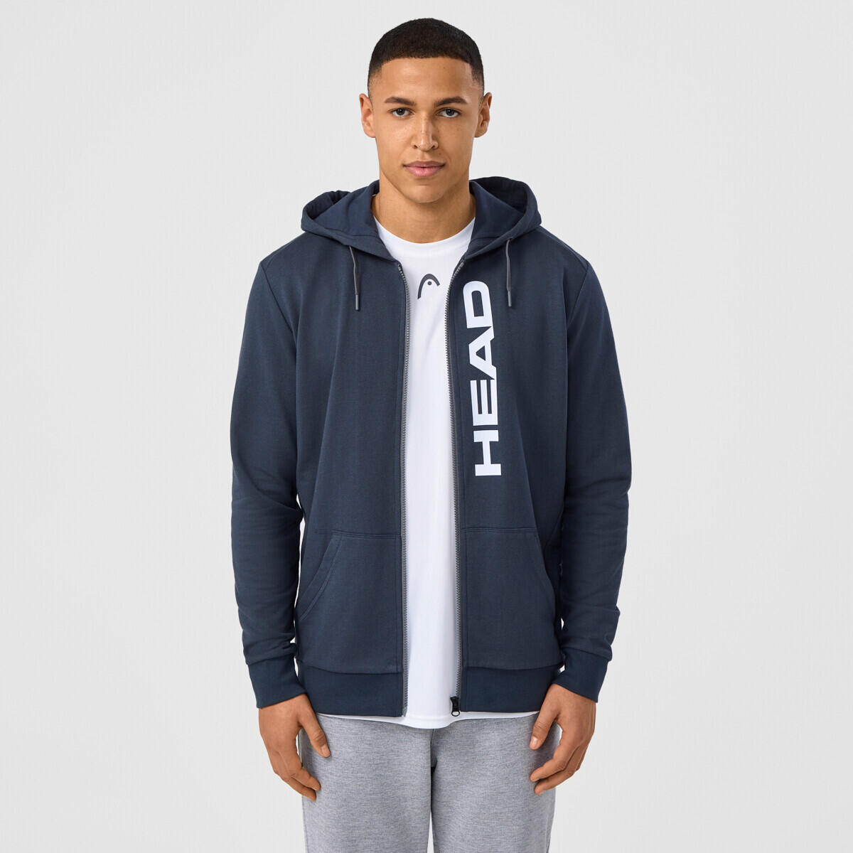 Bluza z kapturem z pełnym zamkiem błyskawicznym Head Club Original