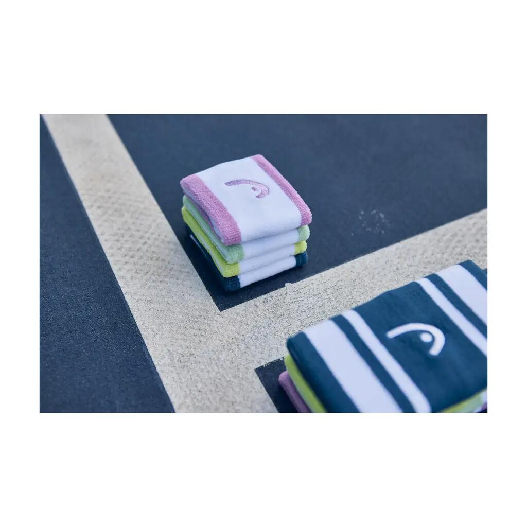 WRISTBAND STRIPED NAVY/WHITE (2X)