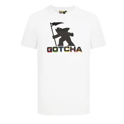 Camiseta Blanca de Hombre Gotcha Fishman